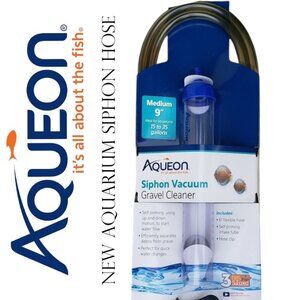 New Aqueon Aquarium Fish Tank Siphon Vacuum Gravel Cleaner Hand Syphon Pump Hose
